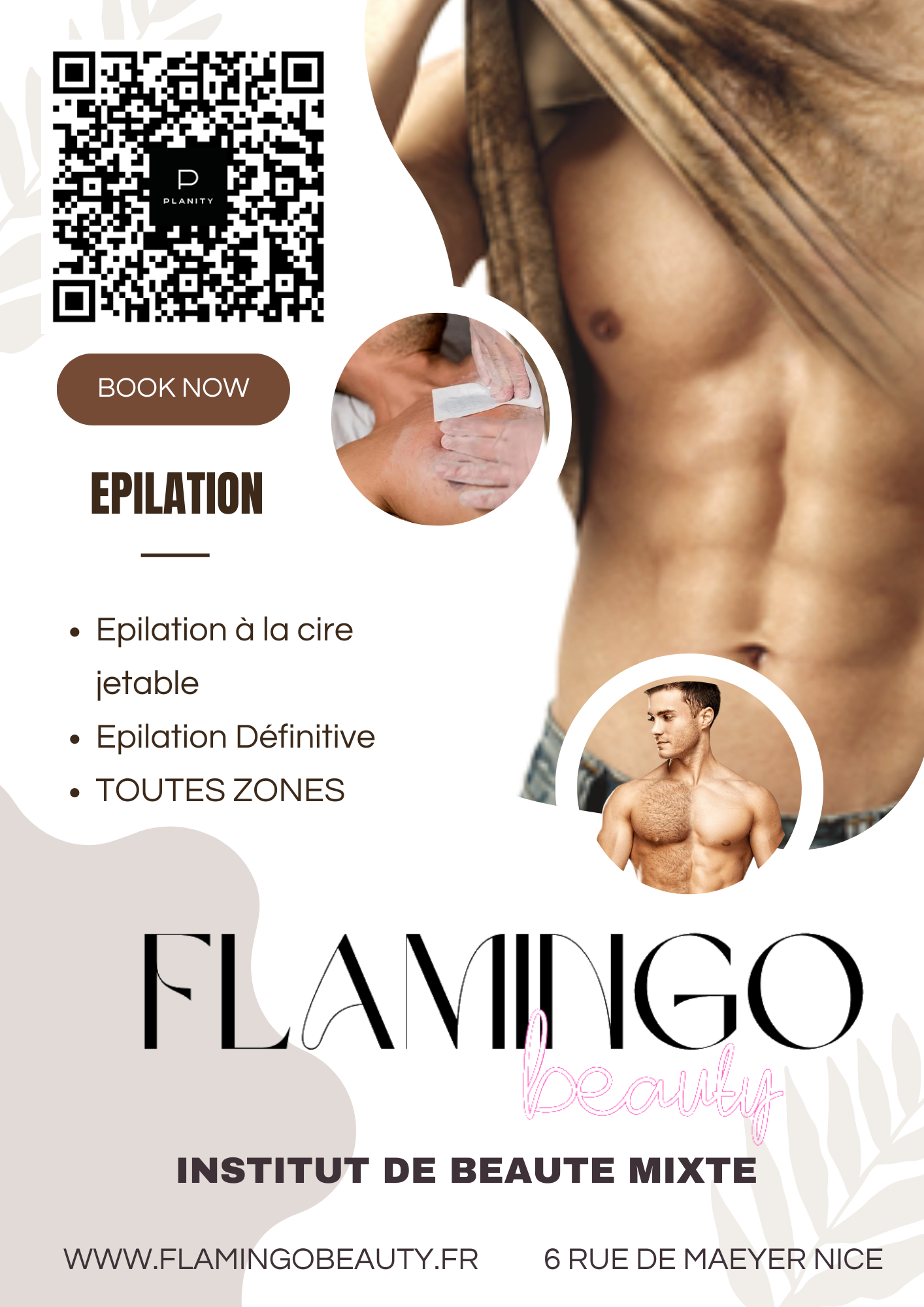 Cabinet Esthetique flamingo beauty Epilation homme nice