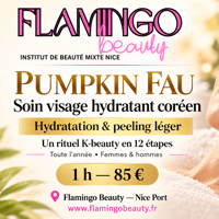 Soin visage citrouille Pumpkin FAU à Nice