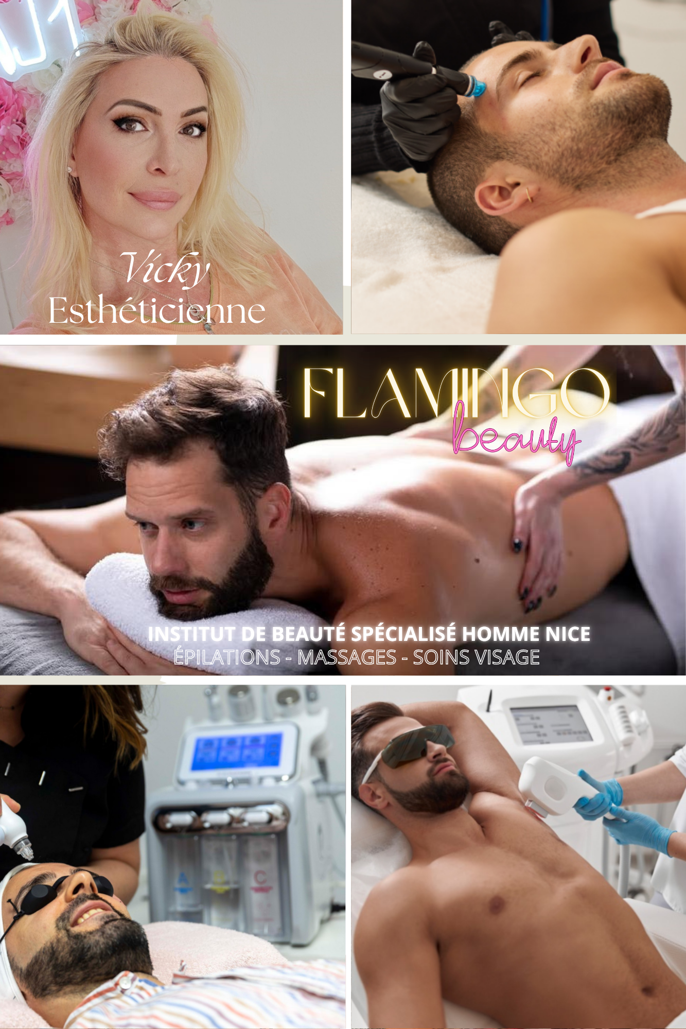 Soins pour les hommes epilations et massages à Nice