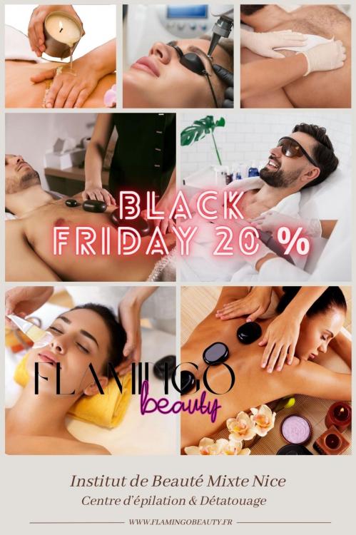 Black friday flamingo