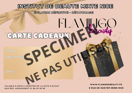 Carte cadeau INSTITUT FLAMINGO BEAUTY