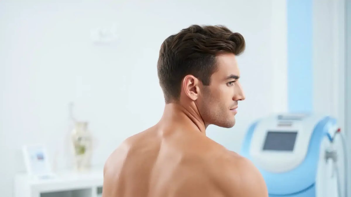 Epilation laser dos homme nice