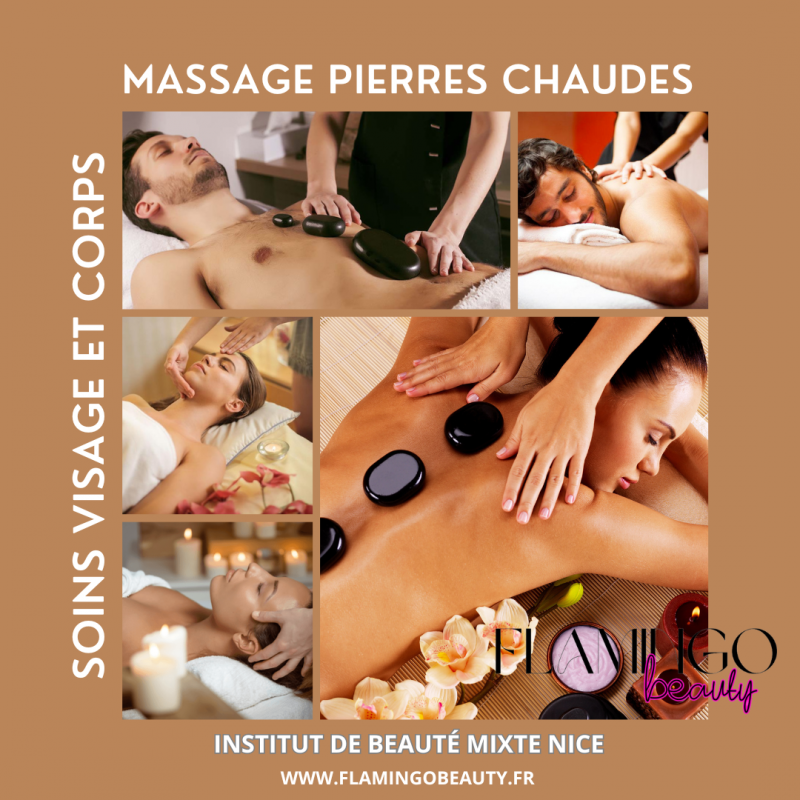 Massage pierres chaudes femme homme nice